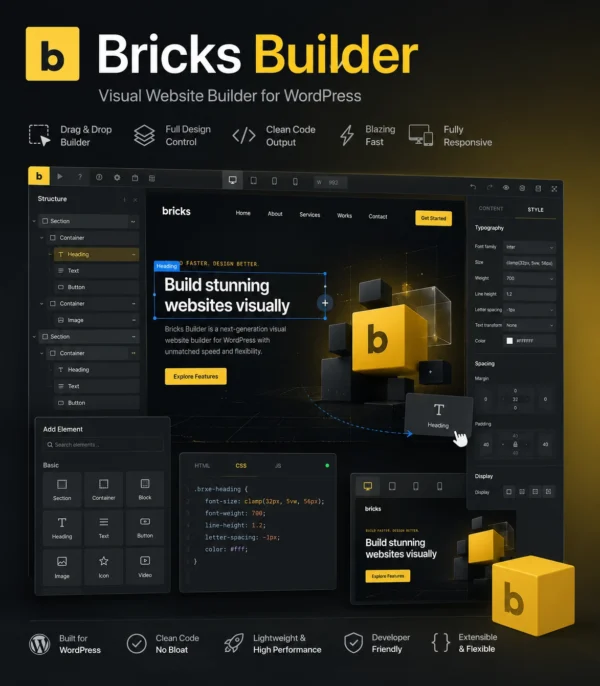 قالب Brick Builder V2.3.10